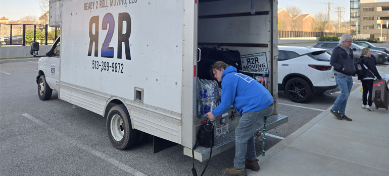 How to Pack Furniture When Moving to Cincinnati 1 a Ready2Roll Ohio mover and a truck