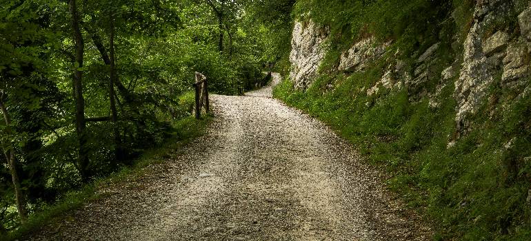 The best places in Ohio for outdoor enthusiasts 3 Gravel path beside rocky hillside and trees
